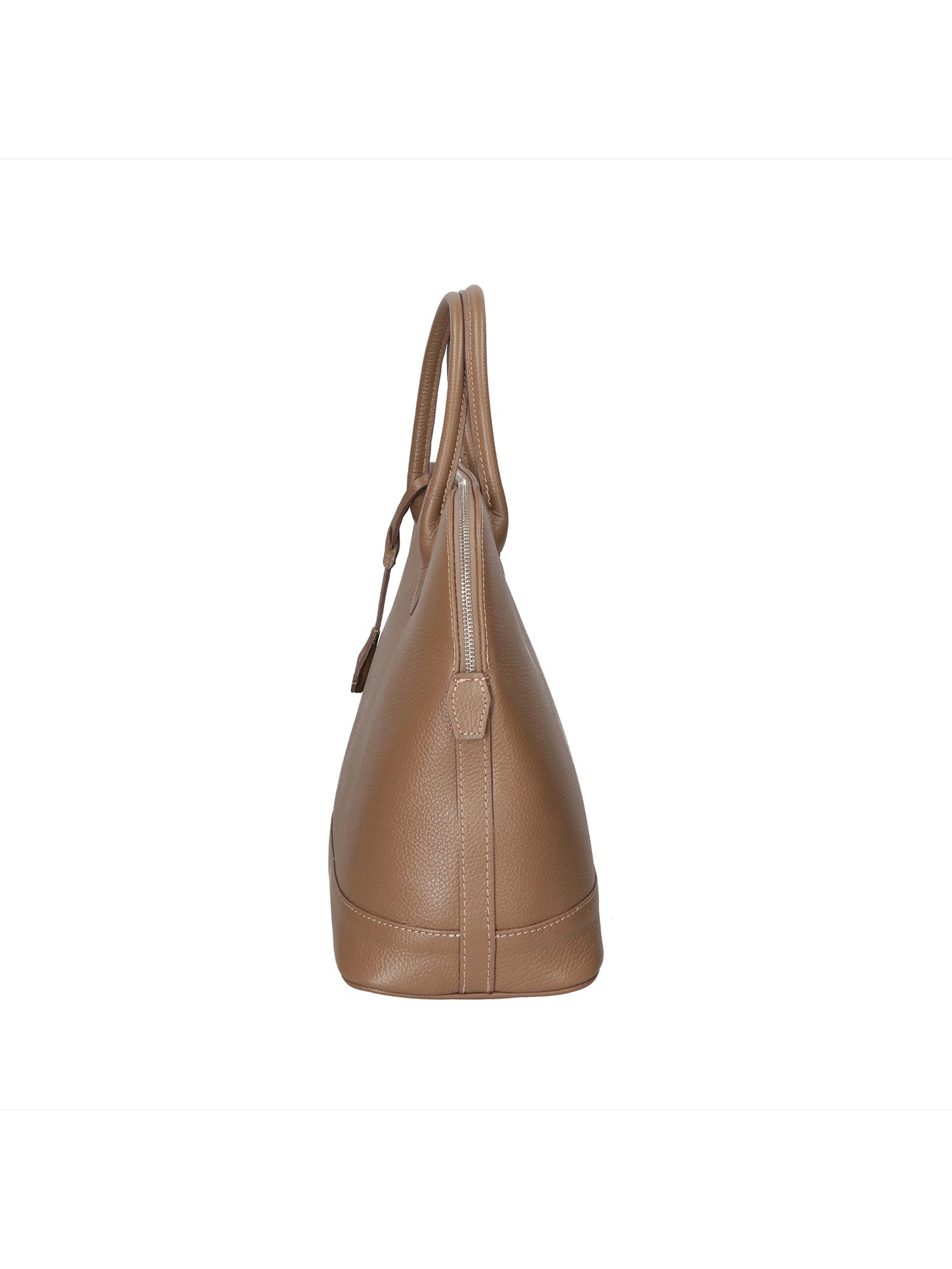 Silvana Chic Borsa a mano da donna 100% pelle 80028 5197-D40 TAUPE TAUPE Gave Lux