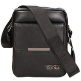 Borsa a tracolla uomo in pelle PU Casual PCL3079-BLACK Northampton Polo Club
