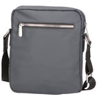 Borsa a tracolla uomo 100% pelle PU PCL3016-GREY+BLACK Northampton Polo Club