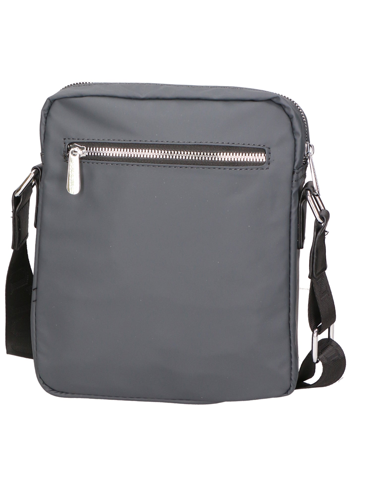 Borsa a tracolla uomo 100% pelle PU PCL3016-GREY+BLACK Northampton Polo Club