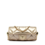 Borsa a mano da donna 100% Pvc FLAT MOON-GOLD Marc Ellis