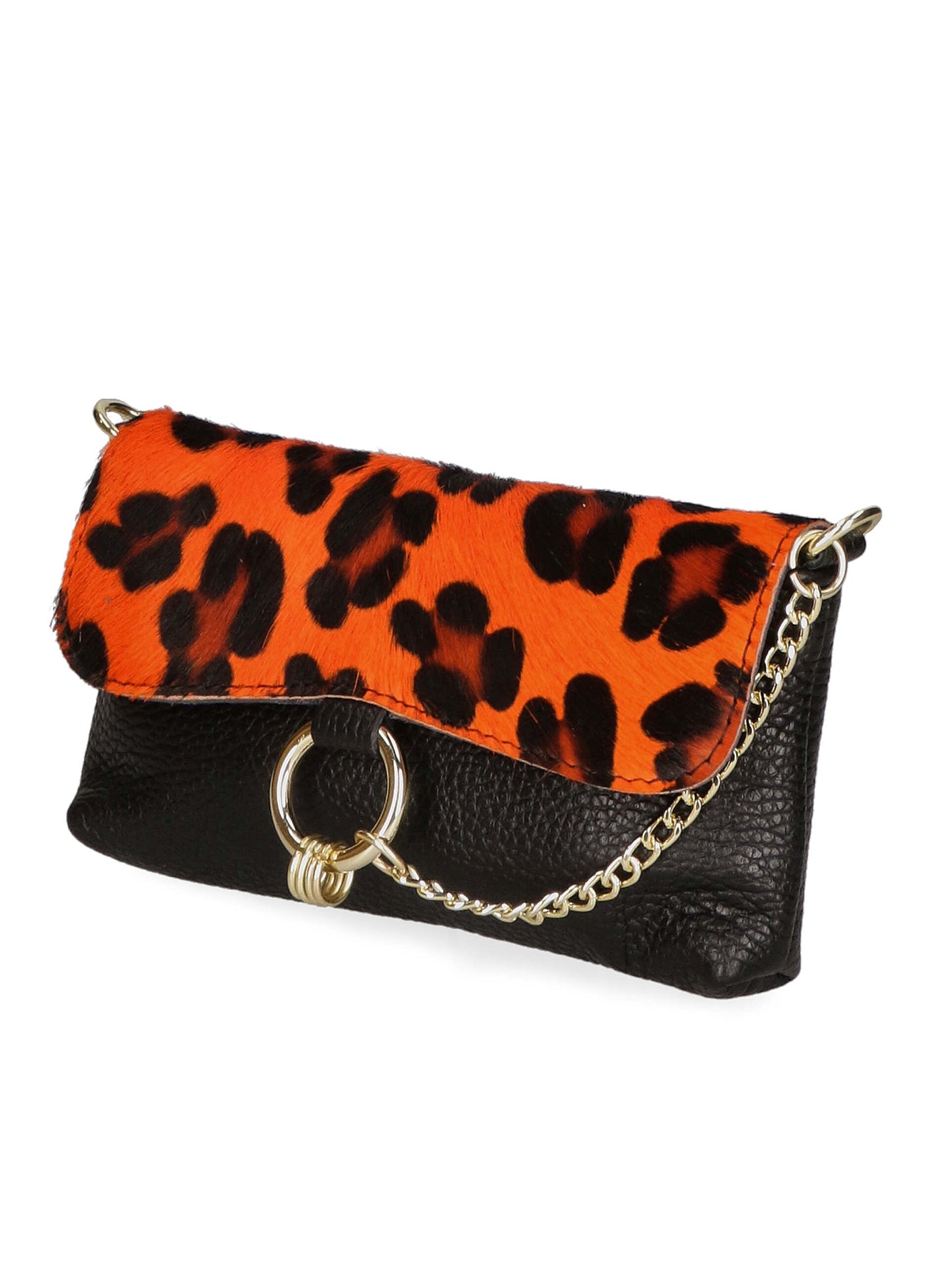 Safira Borsa a mano da donna Vera pelle 04760-LEO G ARANCIONE Gave Lux