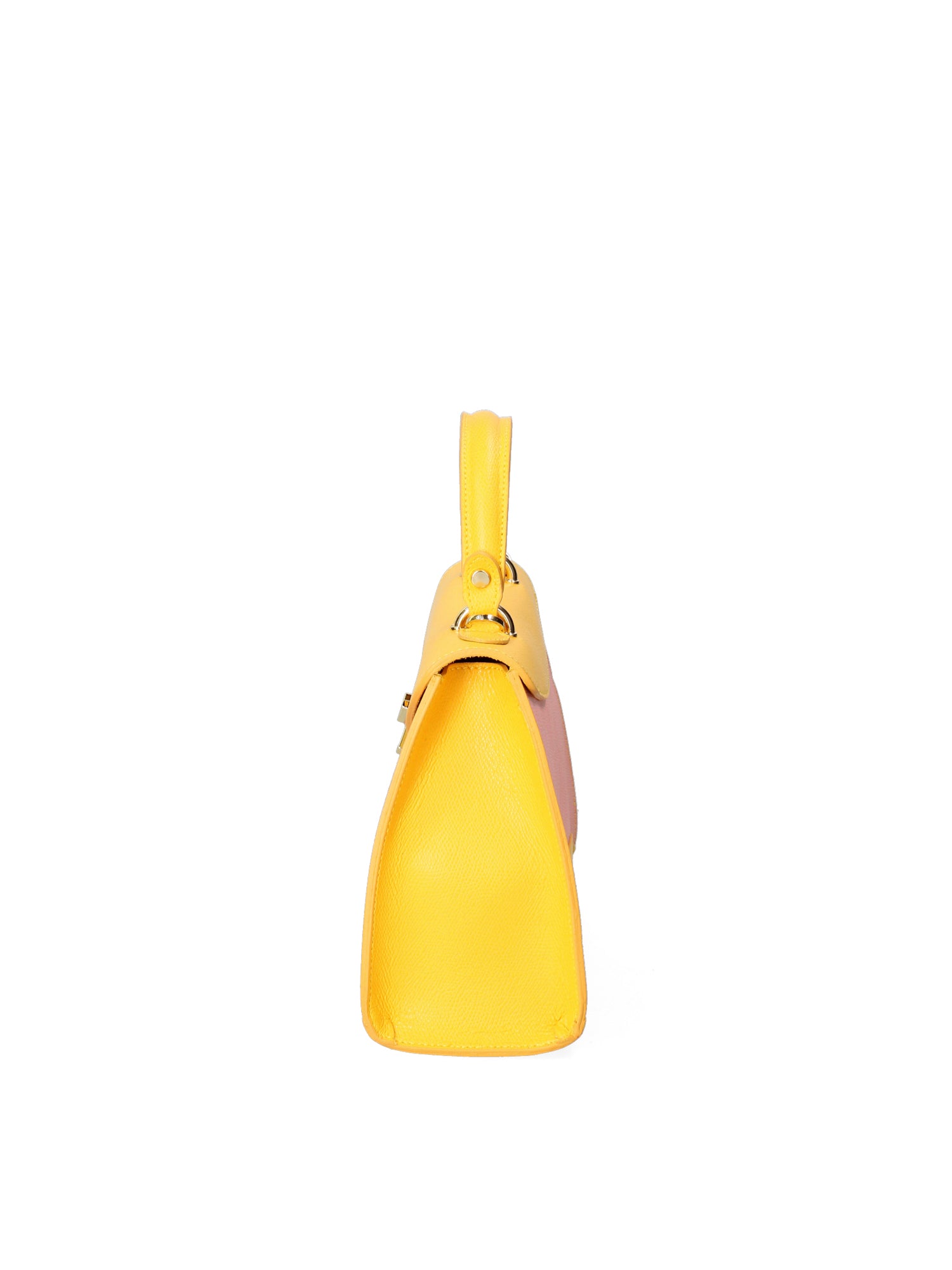 Auriga Chic Borsa a mano da donna Vera pelle 8924-ROSA+GIALLO Gave Lux