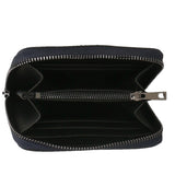 Nohemi Portafoglio donna vera pelle Zip 524072-BLU DARK BLUE Gave Lux