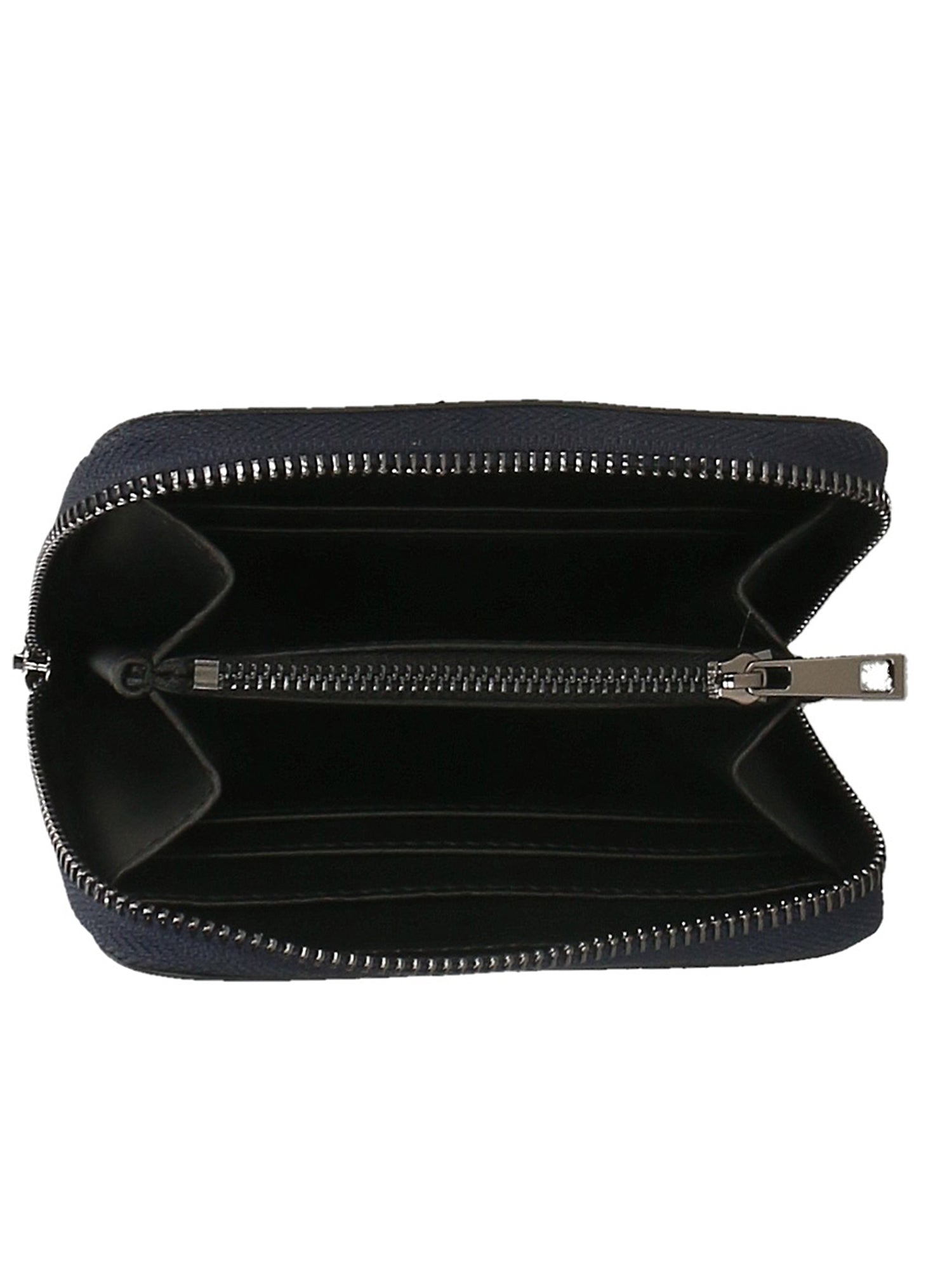 Nohemi Portafoglio donna vera pelle Zip 524072-BLU DARK BLUE Gave Lux