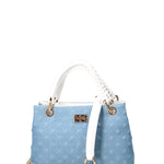 Borsa a mano da donna Vera pelle JR-W-1114JS-LIGHT JEANS-WHITE John Richmond