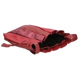 Nunzia Borsa a spalla da donna Vera pelle 576042-ROSSO RED Gave Lux
