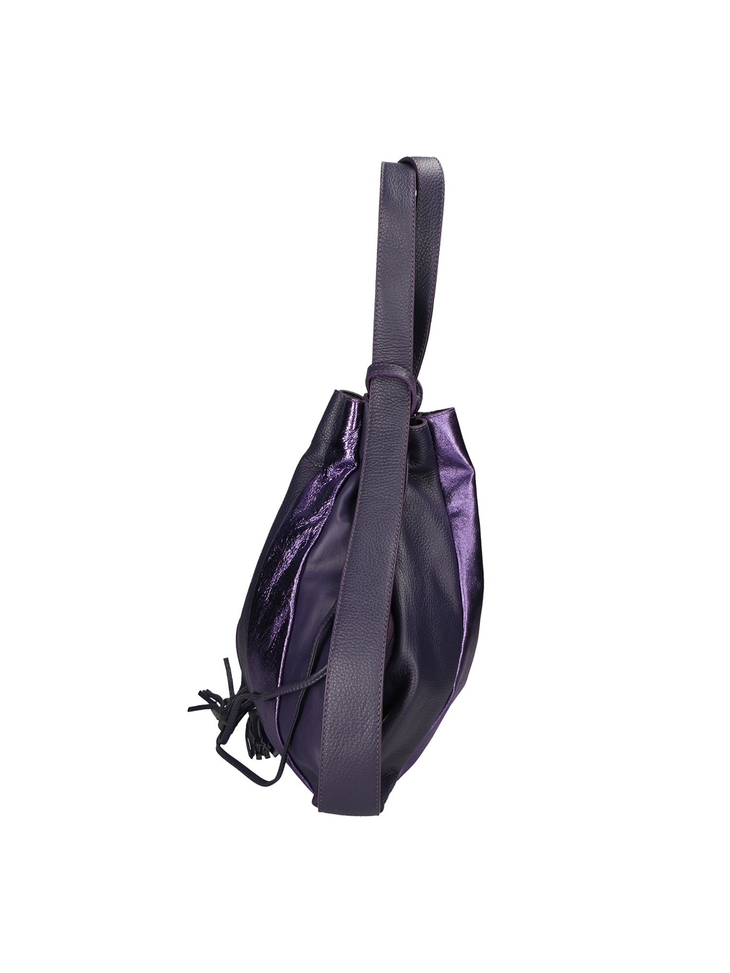 Oceania Borsa a spalla da donna Vera pelle 580041-VIOLA PURPLE Gave Lux