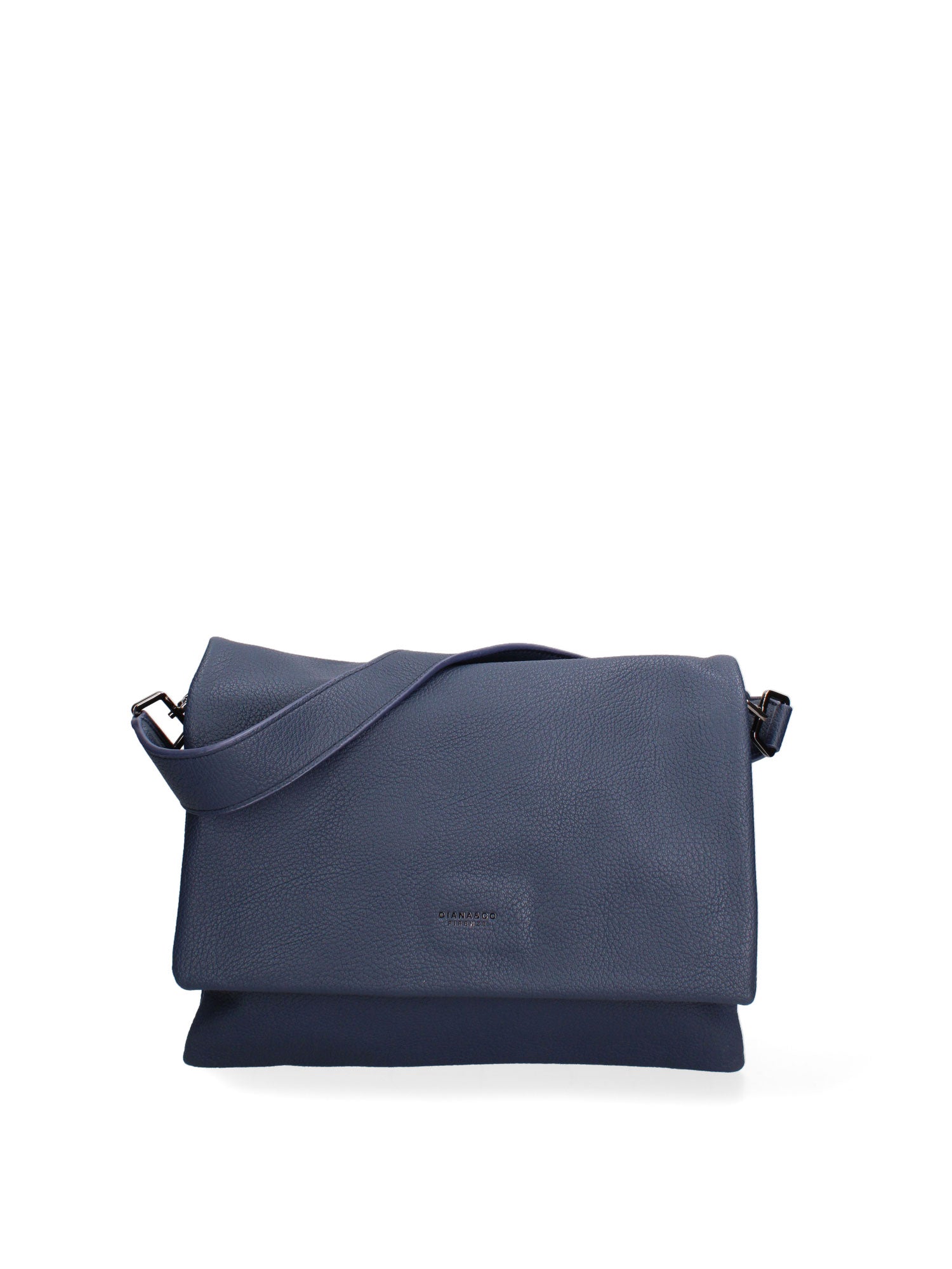 Borsa a spalla da donna Ecopelle 637-2-NAVY BLUE Diana&co