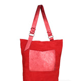 Borsa a spalla da donna Vera pelle 07312-D17 ROSSO+L032 Roberta Rossi