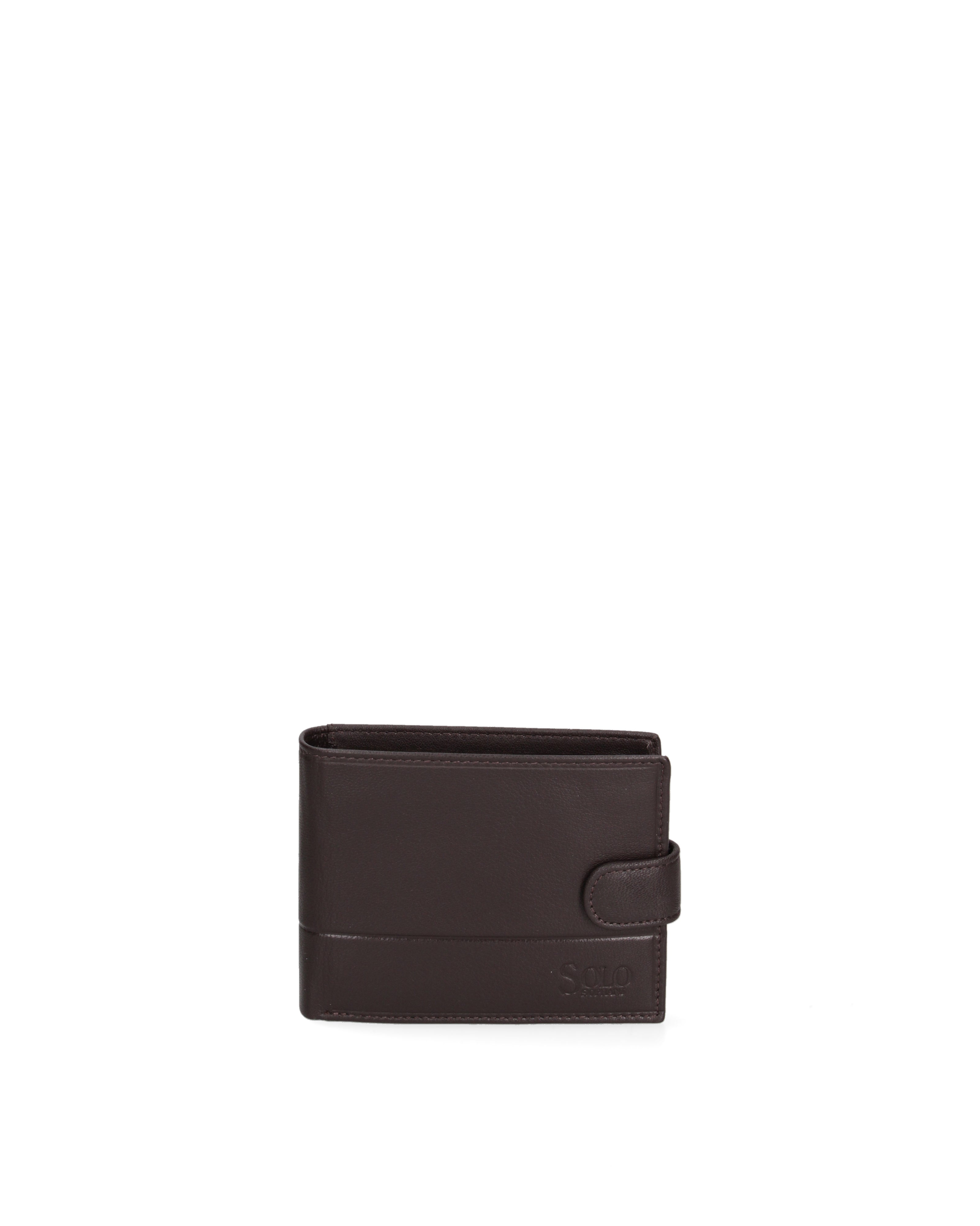 Portafoglio uomo in vera pelle Casual K35236P032-T.MORO Solo Soprani