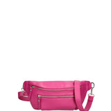 Marsupio da donna in vera pelle 100% pelle 07240-D02 FUXIA Roberta Rossi
