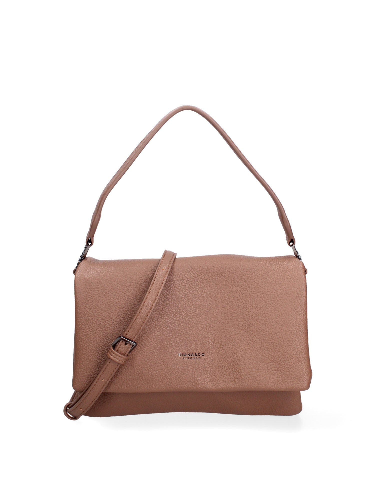 Borsa a spalla da donna Ecopelle vegana 637-1-TAUPE Diana&co
