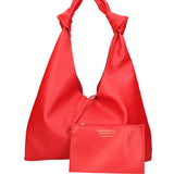 Borsa a spalla da donna 100% vera pelle 07156-D24 BLU Viola Castellani