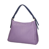 Vladimira Borsa a spalla da donna Vera pelle 06675-D87 VIOLET + D24 BLU Gave Lux
