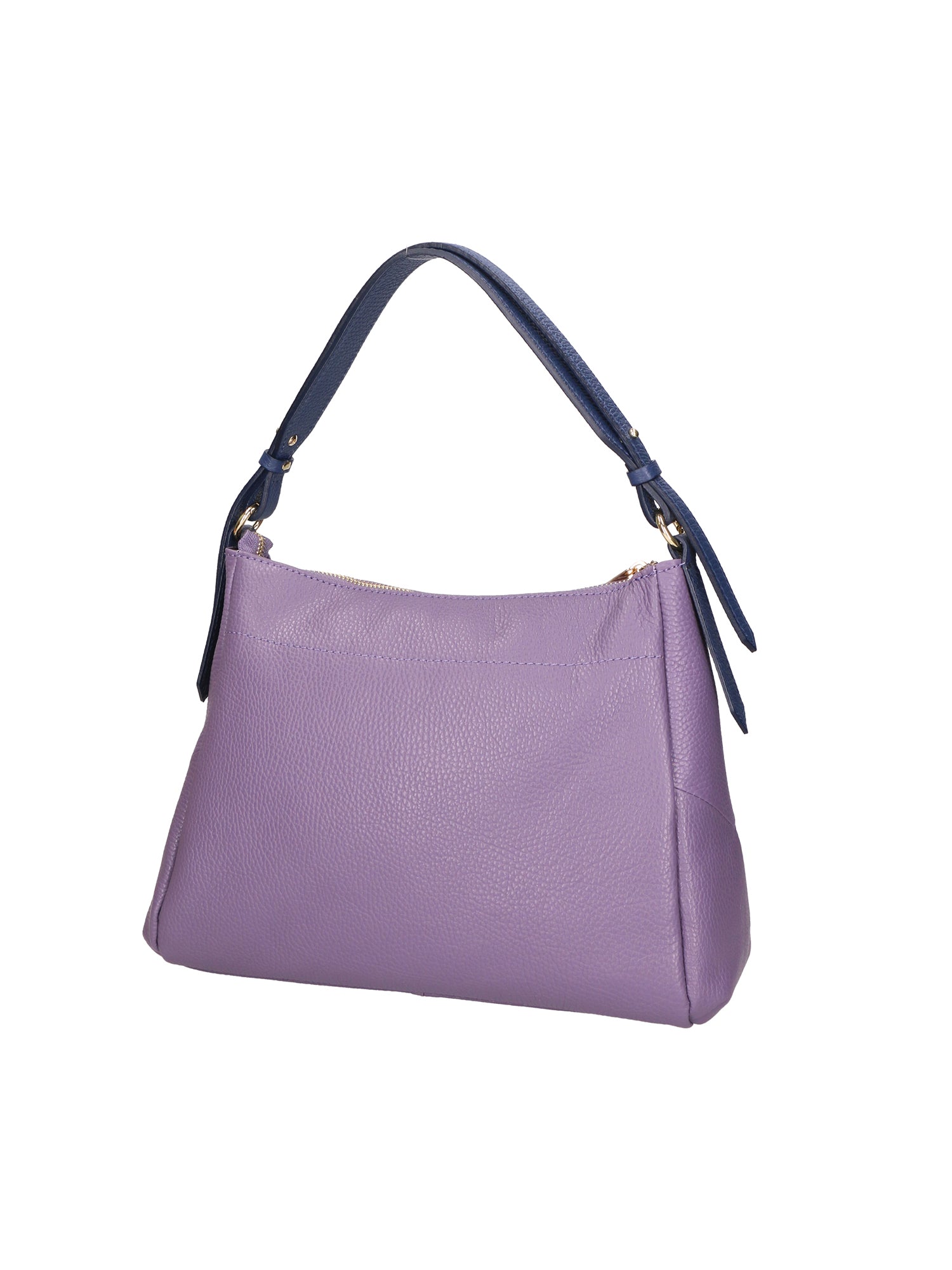 Vladimira Borsa a spalla da donna Vera pelle 06675-D87 VIOLET + D24 BLU Gave Lux