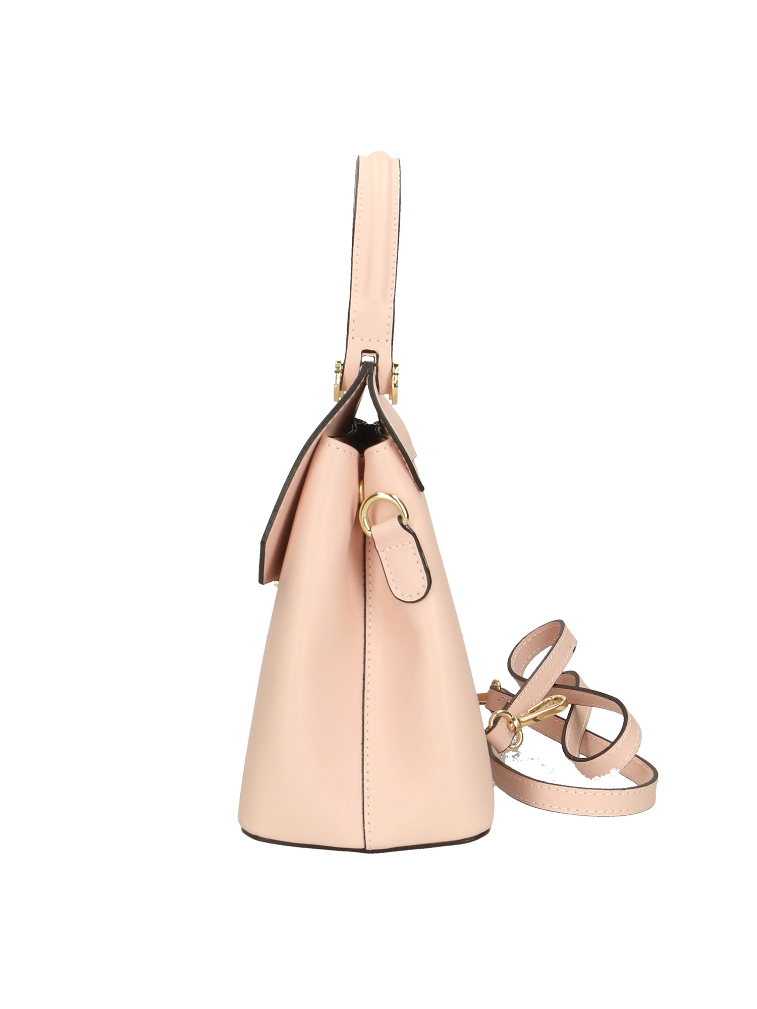 Borsa a mano da donna 100% vera pelle 7708-L105 ROSA Gave Lux