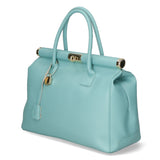 Aleria Borsa a mano da donna Vera pelle 8005-D80 ACQUA Gave Lux
