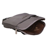Borsa a tracolla uomo Pelle vegana + Tessuto PCL3153-GREY Northampton Polo Club