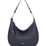 Borsa a spalla da donna 100% pelle vegana PU 715-1PT-NAVYBLUE Diana&co