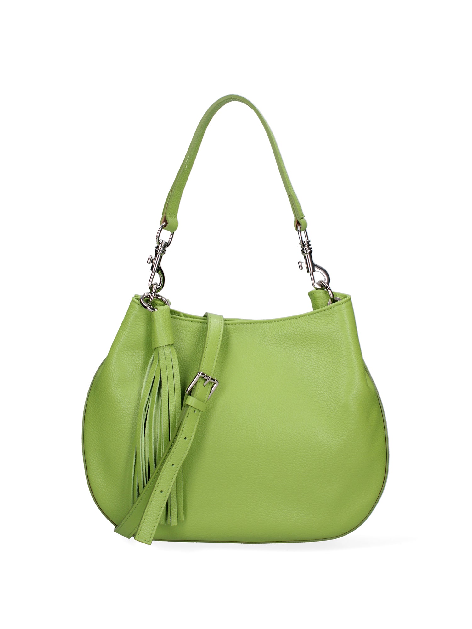 Borsa a spalla da donna Vera pelle 07316-D12 VERDE Roberta Rossi
