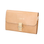 Hope Borsa a mano da donna Made in Italy Vera pelle 734-LU81 SABBIA Viola Castellani