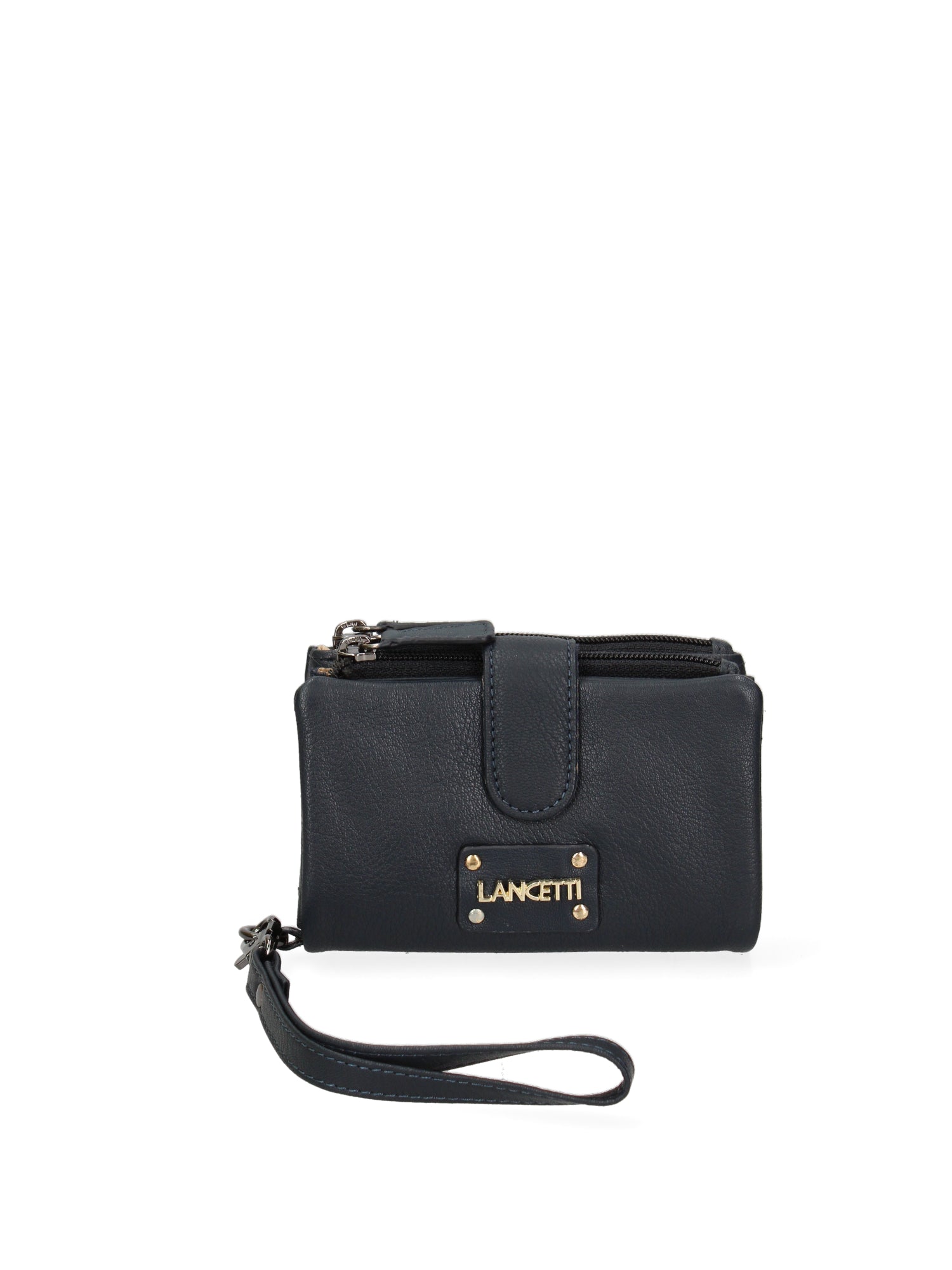 Portafoglio donna in vera pelle Casual LL7692-29-NAVY Lancetti