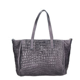 Lorella Borsa a spalla da donna Vera pelle croco 06499-042 GRIGIO SCURO Gave Lux