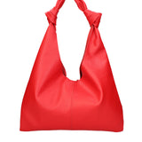 Borsa a spalla da donna 100% vera pelle 07156-D24 BLU Viola Castellani