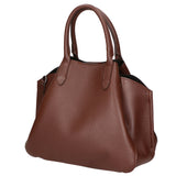 Vincenza Borsa a mano da donna Vera pelle 06898-D223 cioccolato Gave Lux