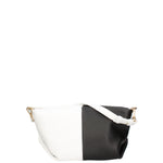 Borsa a spalla da donna Vera pelle 07165-BIANCO+D28 NERO Roberta Rossi