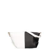 Borsa a spalla da donna Vera pelle 07165-BIANCO+D28 NERO Roberta Rossi