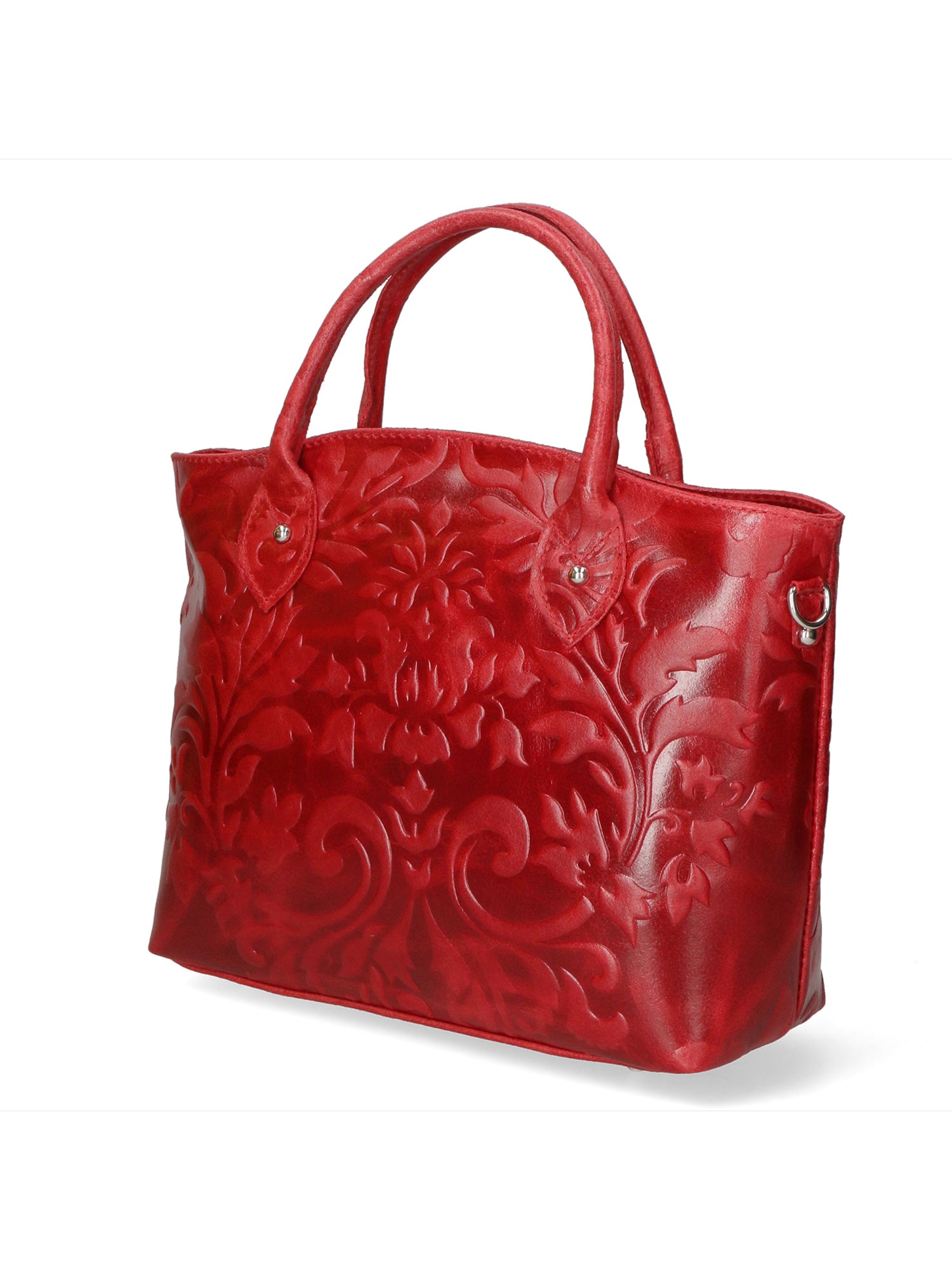 Enza Borsa a mano da donna Vera pelle 8007023FBG-023 ROSSO Gave Lux