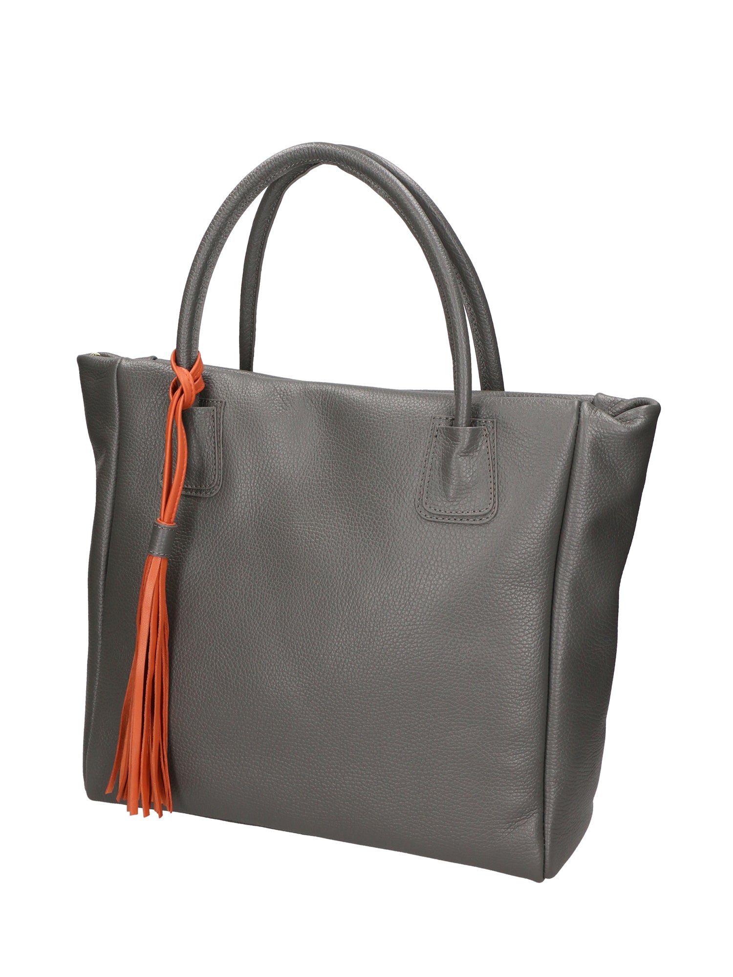 Verdiana Borsa a mano da donna Vera Pelle 06505-D27 GRIGIO SCURO Gave Lux