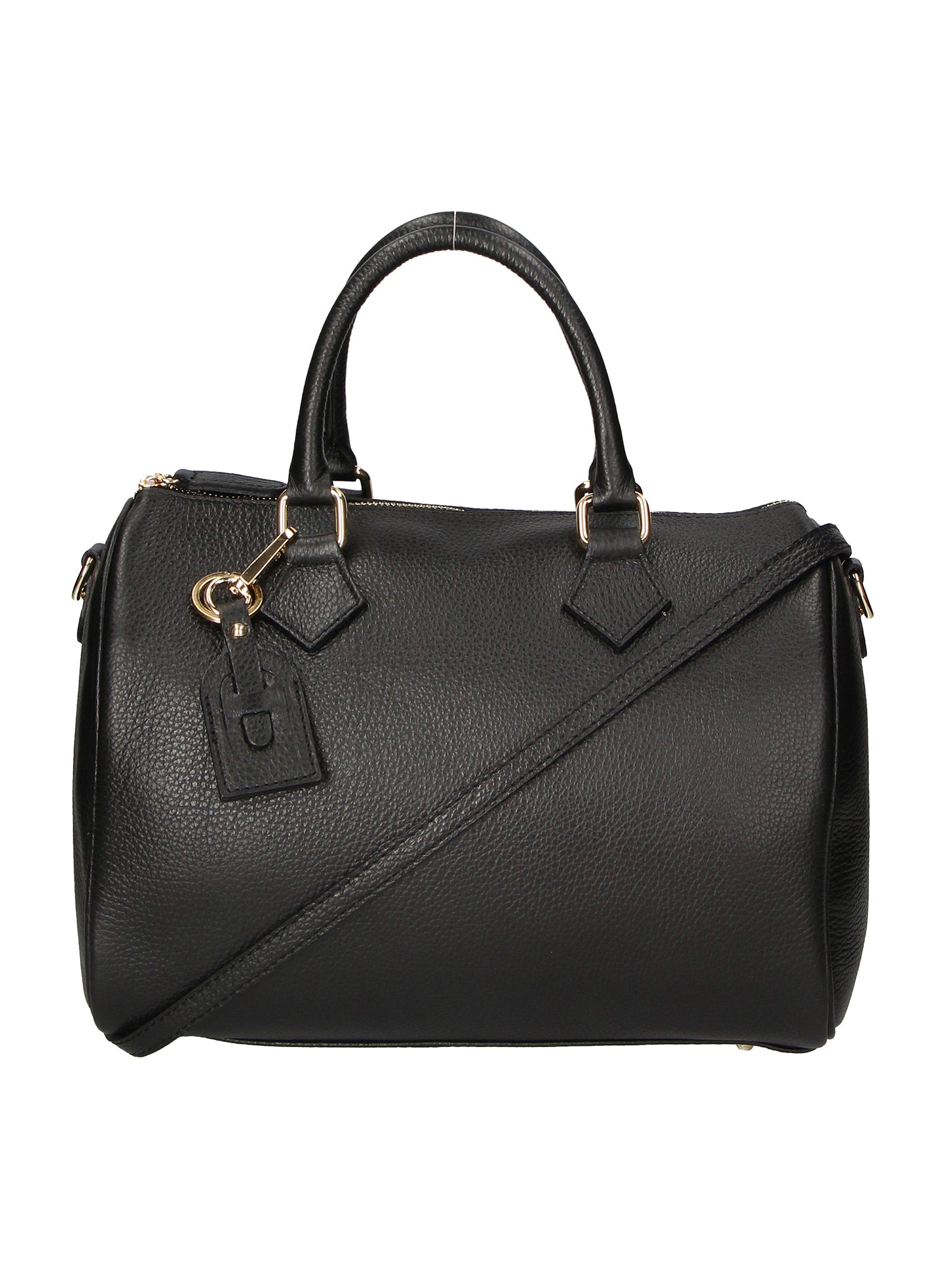 Aralia Borsa a bauletto da donna 100% pelle 5176-D28 NERO BLACK Gave Lux