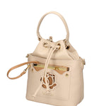 Miriel Borsa a mano da donna 100% poliuretano B16492-BEIGE Braccialini