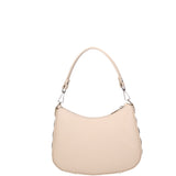Borsa a spalla da donna 100% pelle ruga 07241-L116 BEIGE Roberta Rossi