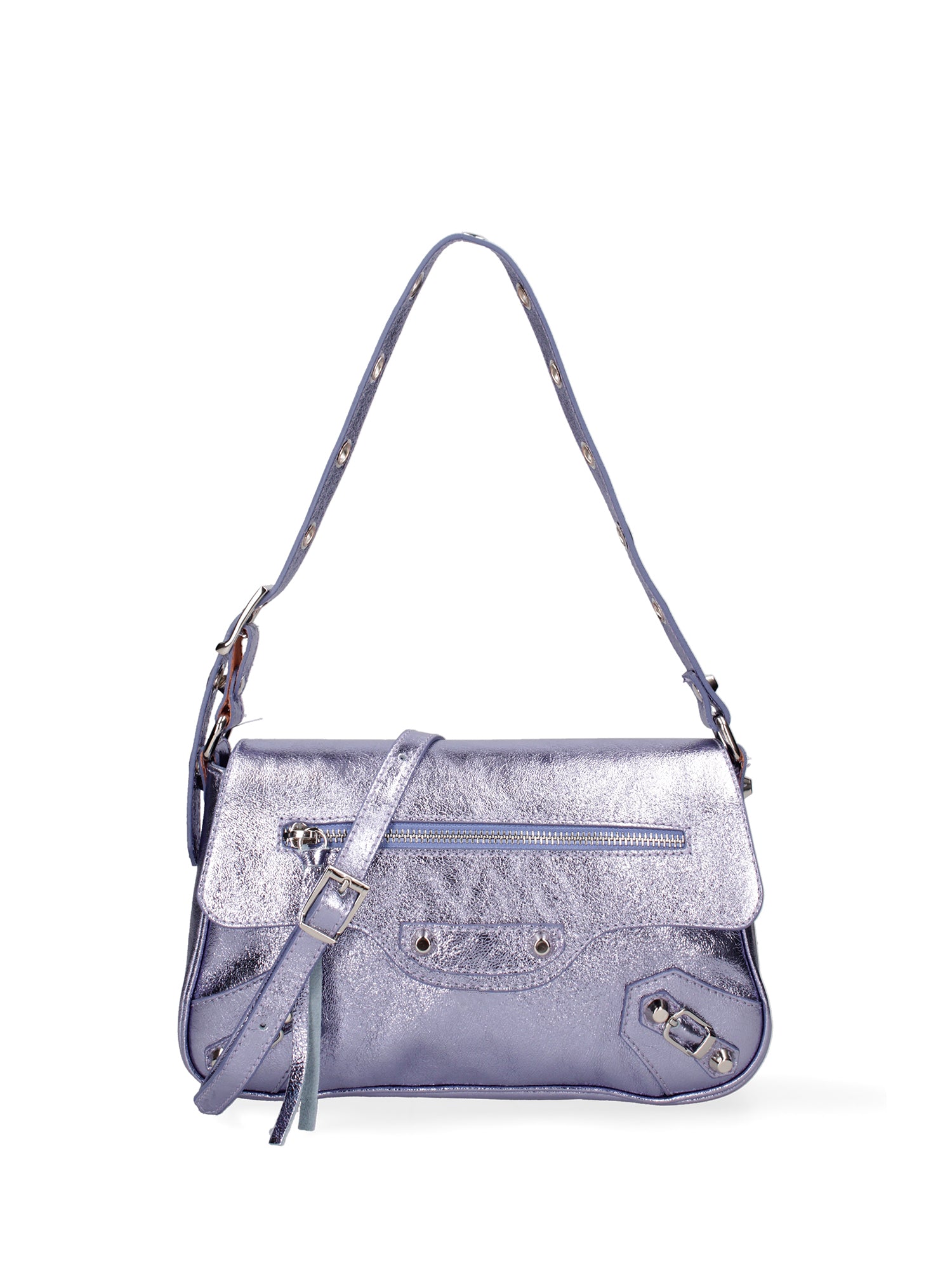 Borsa a spalla da donna Vera pelle 07234-L027 LILLA Roberta Rossi