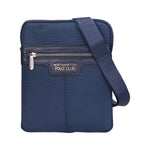 Borsa a tracolla uomo in pelle PU Casual PCL3154-BLUE Northampton Polo Club