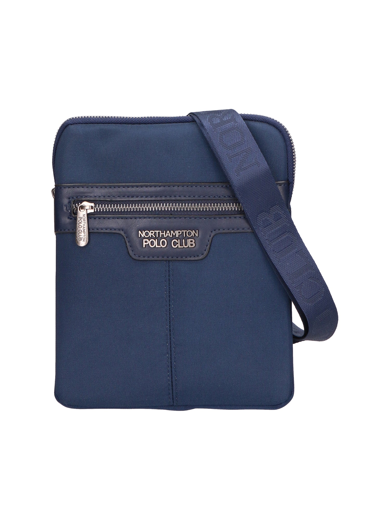 Borsa a tracolla uomo in pelle PU Casual PCL3154-BLUE Northampton Polo Club