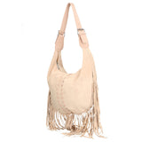Zefira Borsa a spalla da donna Pelle Scamosciata 8630-ROSA PINK Gave Lux