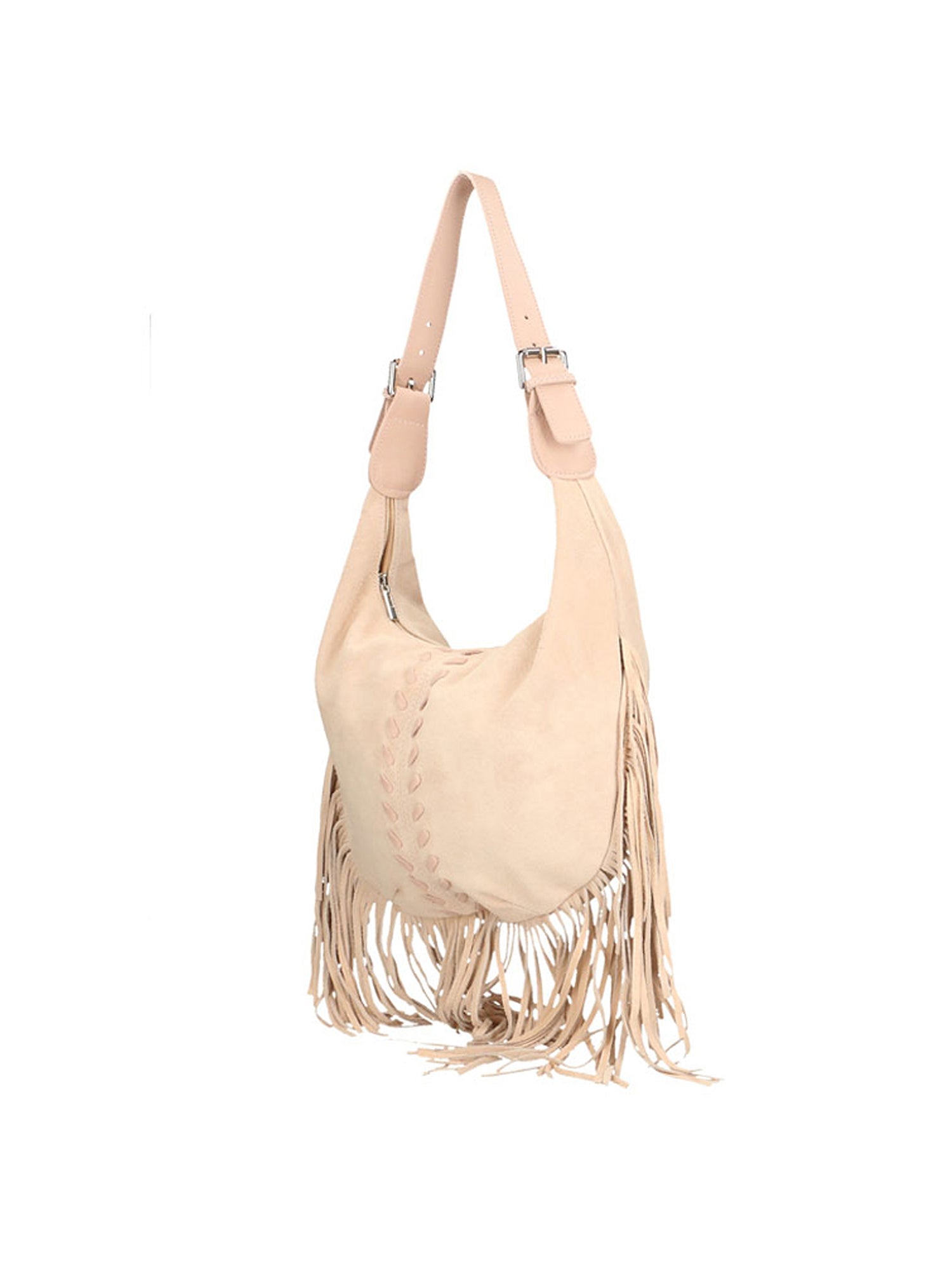 Zefira Borsa a spalla da donna Pelle Scamosciata 8630-ROSA PINK Gave Lux