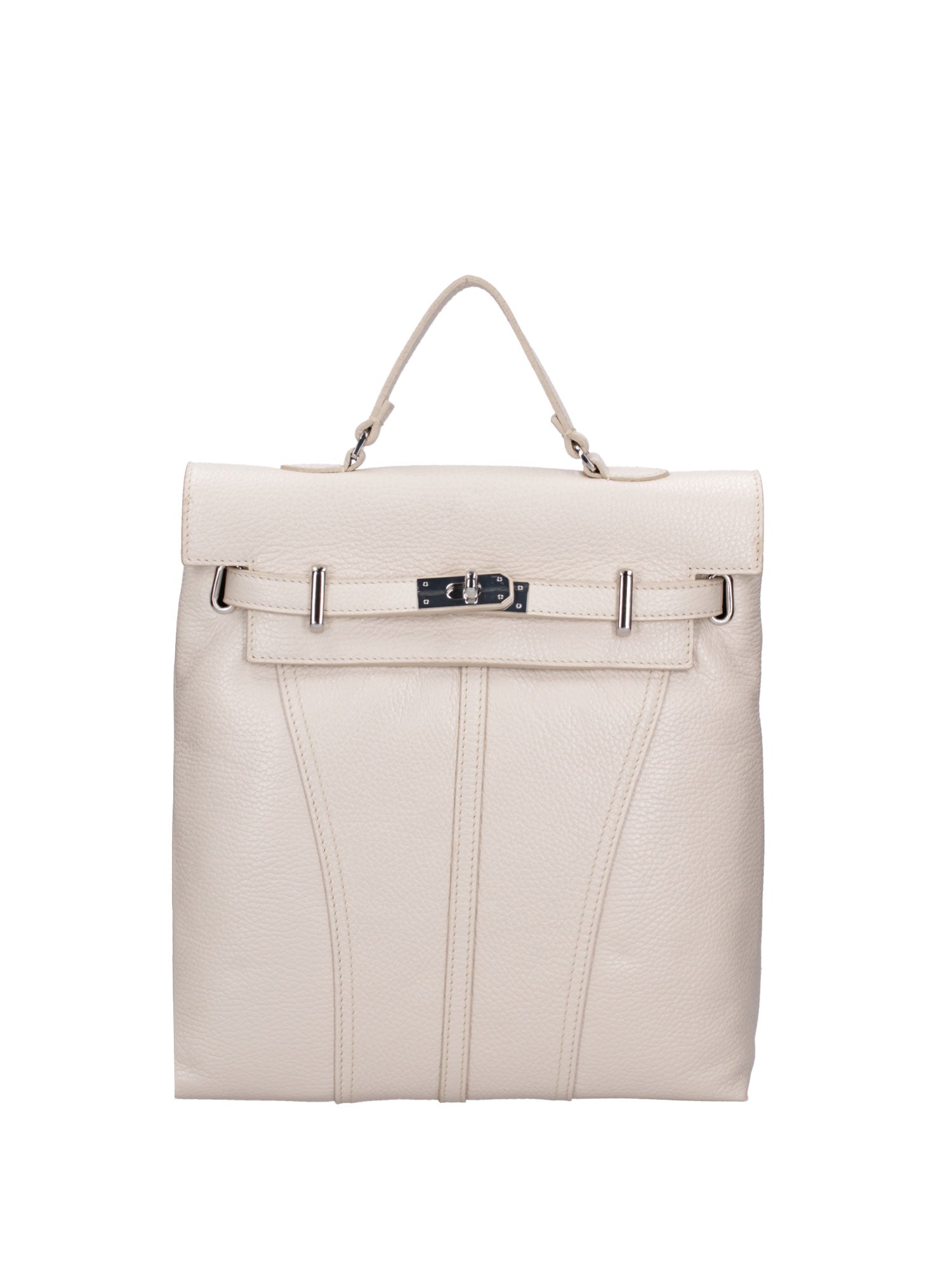 Borsa a mano da donna Vera pelle 07248-D37 LATTE Roberta Rossi
