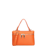 Borsa a mano da donna Vera pelle 07160-D29 ARANCIONE Roberta Rossi