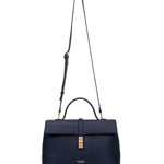 Borsa a mano da donna 100% pelle vegana PU 755-2PT-NAVYBLUE Diana&co