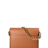 Borsa a tracolla da donna Vera pelle ruga JR-W-1126RU-CUOIO-GOLD John Richmond