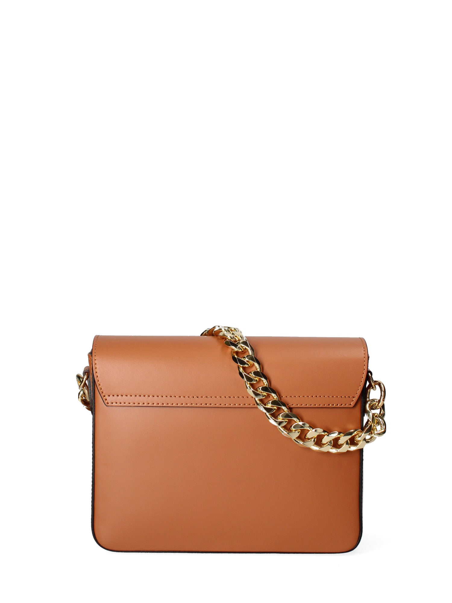 Borsa a tracolla da donna Vera pelle ruga JR-W-1126RU-CUOIO-GOLD John Richmond