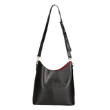 Carmine Borsa a spalla da donna Vera pelle 05442-LU28 NERO Gave Lux