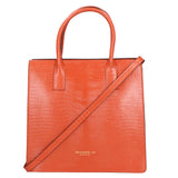 Giulia Borsa a mano da donna Vera pelle effetto cocco 468W-LU35 MATTONE Viola Castellani