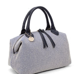 Borsa a mano da donna 100% pelle vegana PU 749-1PT-NAVYBLUE Diana&co
